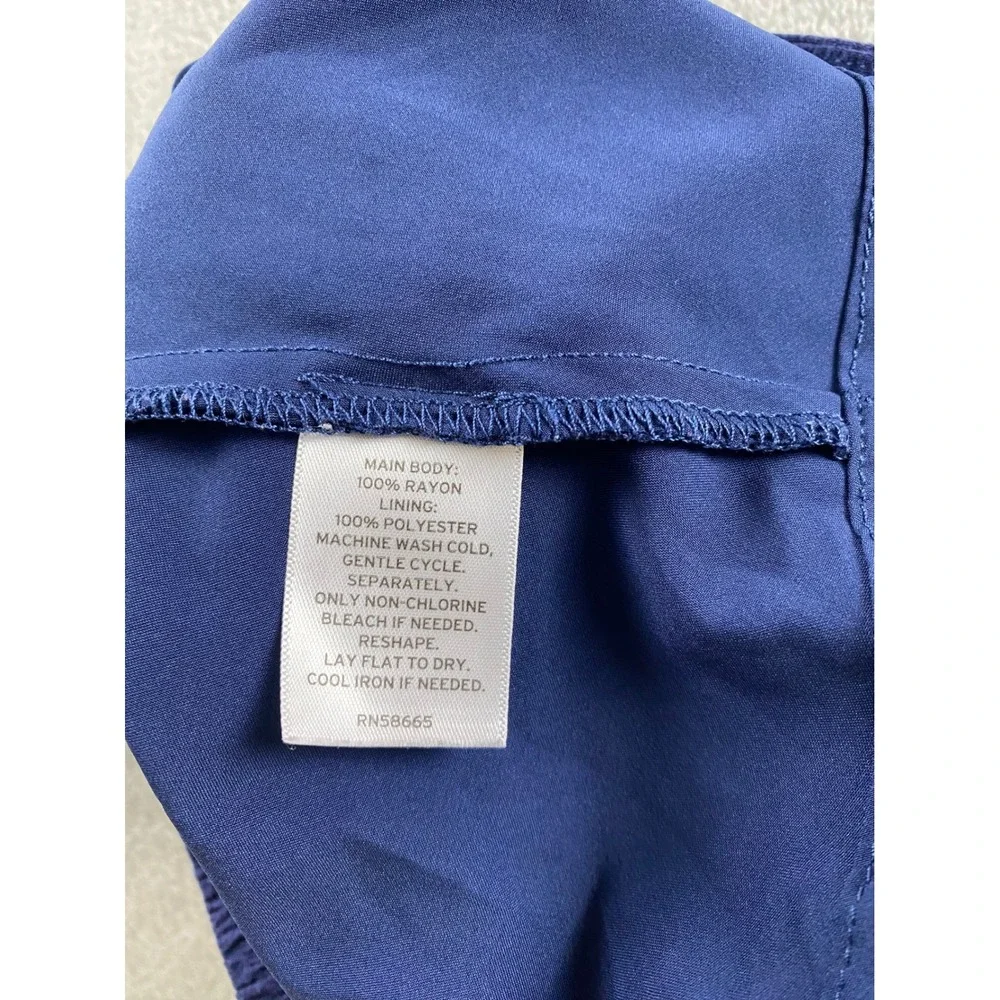 Nordstrom Girls Navy Blue Lavender Floral Mini Skirt Size L 10/12‎ Elastic Back